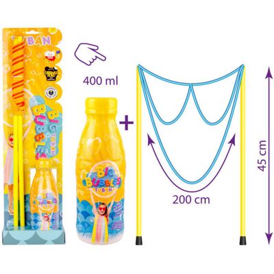 Pricenet TUBAN Bolhas de sabão - Fio + Líquido 400ml Pricenet TUBAN Bolhas de sabão - Fio + Líquido 400ml