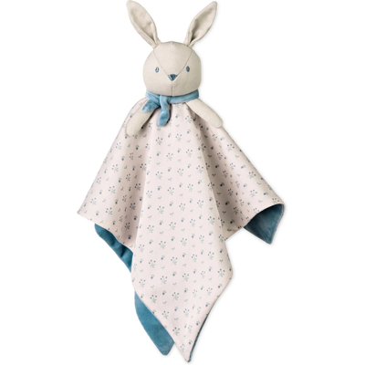 Saro Doudou Cotton Bunnies Dusty Blue - Brinquedo Manta de Conforto Bebé desde Nascimento Saro Doudou Cotton Bunnies Dusty Blue - Brinquedo Manta de Conforto Bebé desde Nascimento