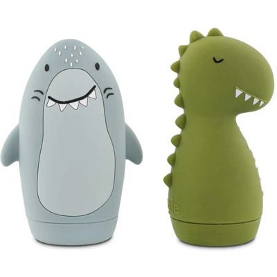 Trixie Baby Trixie Brinquedos de Banho Mr. Shark & Mr. Dino Silicone 0M+ Trixie Baby Trixie Brinquedos de Banho Mr. Shark & Mr. Dino Silicone 0M+