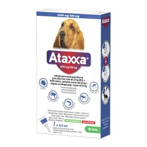 Ataxxa 2000 mg/400 mg - Para cães com mais de 25 Kg - 1 pipeta