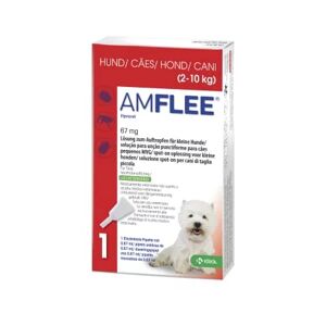 Amflee 67 mg - Para cães com peso entre 2 e 10Kg - 1 pipeta
