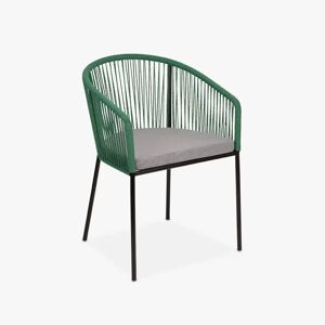 Cadeira corda verde 56x50x80cm TULUM