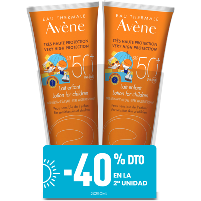 Avene - Eau Thermale Leche Niños SPF50+ 500ml - SPF50+ - 500ml - Protetor solar Avene - Eau Thermale Leche Niños SPF50+ 500ml - SPF50+ - 500ml - Protetor solar