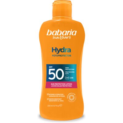 Babaria Leite Protetor Solar Hydra SPF50 200 ml Babaria Leite Protetor Solar Hydra SPF50 200 ml