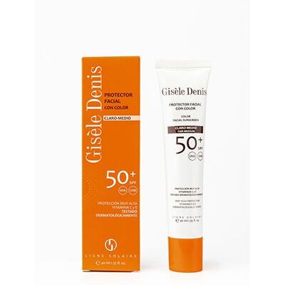 Gisele Denis Protetor Solar Facial com Cor SPF50+ 40 ml Gisele Denis Protetor Solar Facial com Cor SPF50+ 40 ml