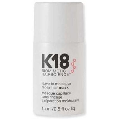 K18 Máscara de Reparação Molecular Sem Enxágue - 15 ml K18 Máscara de Reparação Molecular Sem Enxágue - 15 ml