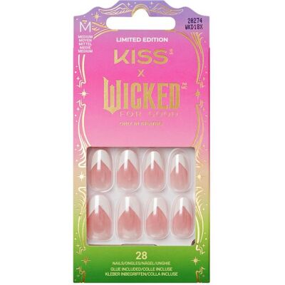 Kiss x Wicked For Good Good News Glinda Conjunto de Unhas Postiças Kiss x Wicked For Good Good News Glinda Conjunto de Unhas Postiças