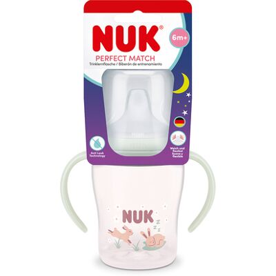 NUK Biberão de Treino Night +6 Meses 150 ml NUK Biberão de Treino Night +6 Meses 150 ml