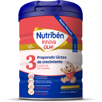 Fórmula de crescimento à base de leite Nutribén Innova 3 800g - Fórmula infantil Fórmula de crescimento à base de leite Nutribén Innova 3 800g - Fórmula infantil
