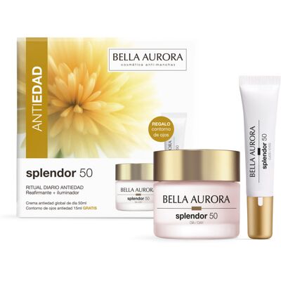 Bella Aurora Pack Splendor 50 Ritual Diário Anti-Envelhecimento Refirmante + Iluminador 50 ml Bella Aurora Pack Splendor 50 Ritual Diário Anti-Envelhecimento Refirmante + Iluminador 50 ml