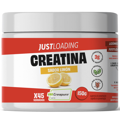 Just Loading Creatina Creapure Sabor Limão 150 gr Just Loading Creatina Creapure Sabor Limão 150 gr