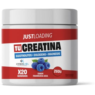 Just Loading Creatina + Electrólitos + Magnésio + Colágenio Sabor a Framboesa 260 gr Just Loading Creatina + Electrólitos + Magnésio + Colágenio Sabor a Framboesa 260 gr