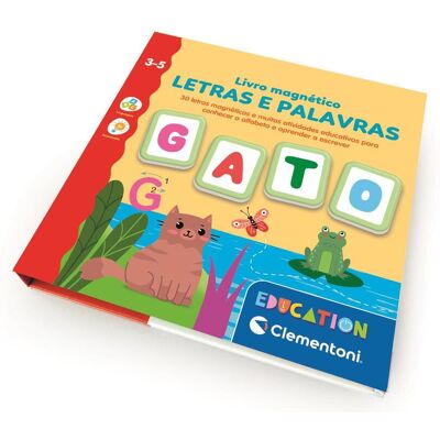 Livro Magnético Clementoni Letras E Palavras Livro Magnético Clementoni Letras E Palavras