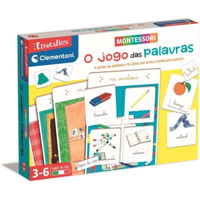 Clementoni Jogo de Palavras Montessori para 3+ - Jogo Educativo Clementoni Jogo de Palavras Montessori para 3+ - Jogo Educativo