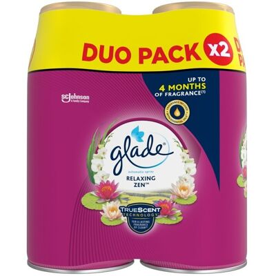 Glade - Touch& Fresh Relax Zen - 2 x 269 ml - Ambientador Glade - Touch& Fresh Relax Zen - 2 x 269 ml - Ambientador
