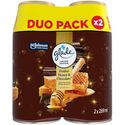Ambientador Portátil Glade Honey & Chocolate Rec 2un Ambientador Portátil Glade Honey & Chocolate Rec 2un