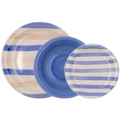 Serviço De Mesa Quid Azul 18 Peças Serviço De Mesa Quid Azul 18 Peças