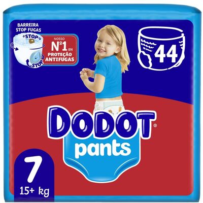 Fraldas Dodot T7 - Proteção contra vazamentos, Fácil de trocar, 17kg+ Fraldas Dodot T7 - Proteção contra vazamentos, Fácil de trocar, 17kg+