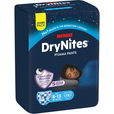 Calças de pijama DryNites para meninos - 8-15 anos - Proteção máxima Calças de pijama DryNites para meninos - 8-15 anos - Proteção máxima