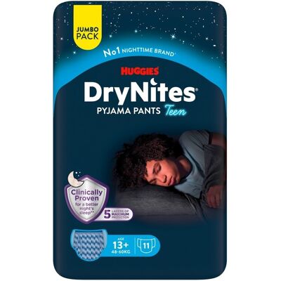 Fralda Cueca Huggies Drynites Menino 48-60kg 13+ 11un Fralda Cueca Huggies Drynites Menino 48-60kg 13+ 11un