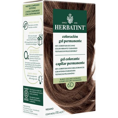 Coloração Herbatint Louro Esc Dourado D6 150ml Coloração Herbatint Louro Esc Dourado D6 150ml