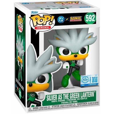 Figura Funko Pop Heroes: Jla & Sonic- Silve Figura Funko Pop Heroes: Jla & Sonic- Silve