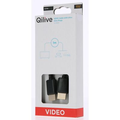 Cabo Hdmi Qilive G4217906 Ultra Slim 1 Mt Cabo Hdmi Qilive G4217906 Ultra Slim 1 Mt