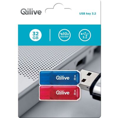 Pen Usb Qilive 32gb 3.2 Pack (2 Unidades) Pen Usb Qilive 32gb 3.2 Pack (2 Unidades)