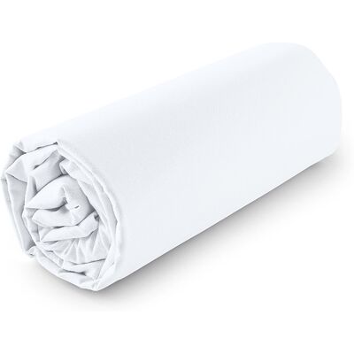 Lençol De Baixo Com Elástico Actuel Branco 100% Algodão 180x200cm Lençol De Baixo Com Elástico Actuel Branco 100% Algodão 180x200cm