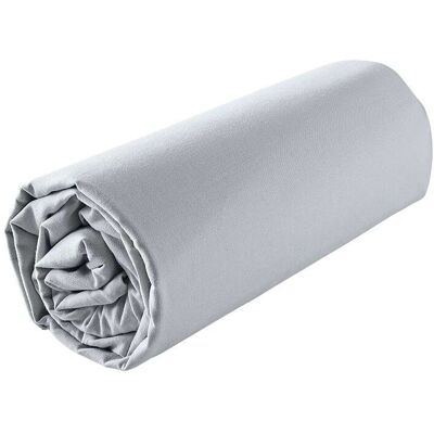 Lençol De Baixo Com Elástico Actuel Cinzento 100% Algodão 180x200cm Lençol De Baixo Com Elástico Actuel Cinzento 100% Algodão 180x200cm