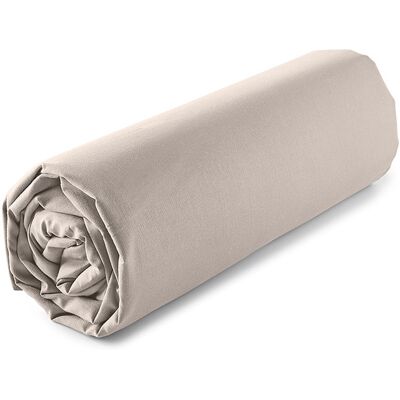 Lençol De Baixo Com Elástico Actuel Taupe Percal 140x200cm Lençol De Baixo Com Elástico Actuel Taupe Percal 140x200cm