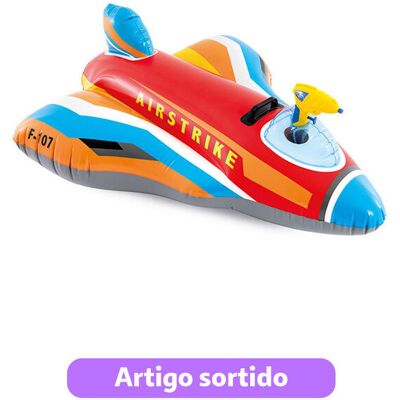 Avião Insuflável Bestway Intex 112x91cm Cores Sortidas Avião Insuflável Bestway Intex 112x91cm Cores Sortidas