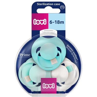 Chupeta Lovi Prime 6-18m Aqua 3un Chupeta Lovi Prime 6-18m Aqua 3un
