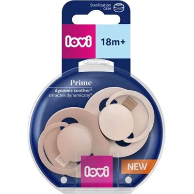 Chupeta Lovi Prime 18m+ Bege/blush 2un Chupeta Lovi Prime 18m+ Bege/blush 2un