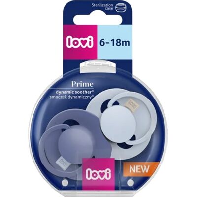 Chupeta Lovi Prime 6-18m Azul/azul Claro 2u Chupeta Lovi Prime 6-18m Azul/azul Claro 2u