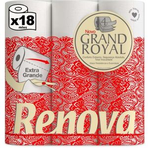 Papel Renova Higiénico Grand Royal 4 Folhas 18 Rolos Papel Renova Higiénico Grand Royal 4 Folhas 18 Rolos