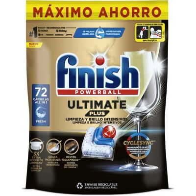 Detergente Loiça Máquina Finish Ultimate Plus Regular 72p Detergente Loiça Máquina Finish Ultimate Plus Regular 72p