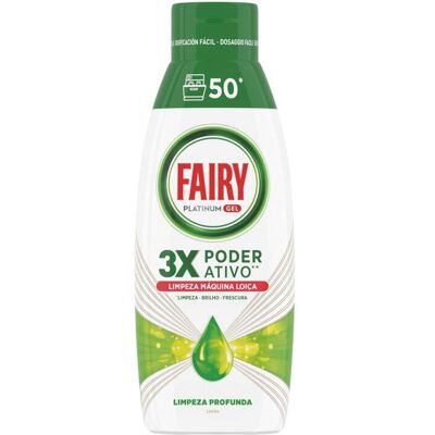 Detergente Loiça Máquina Gel Fairy Platinum Limpeza Prof 900ml Detergente Loiça Máquina Gel Fairy Platinum Limpeza Prof 900ml