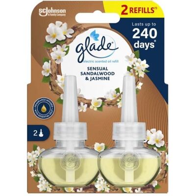 Ambientador Glade Eléctrico Recarga Dupla Sandalwood 2x20ml Ambientador Glade Eléctrico Recarga Dupla Sandalwood 2x20ml