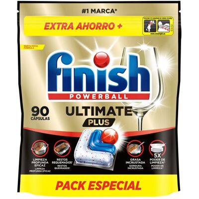 Detergente Loiça Máquina Finish Finish Ultimate Plus 90p Detergente Loiça Máquina Finish Finish Ultimate Plus 90p