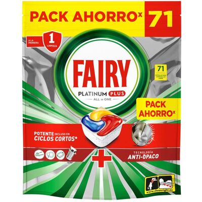 Fairy - Platinum Plus - Limão - 71 cápsulas - Dishwasher capsules Fairy - Platinum Plus - Limão - 71 cápsulas - Dishwasher capsules