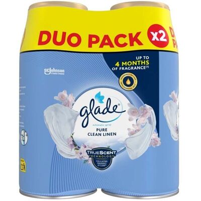 Ambientador Glade Automático Recarga Clean Linen 2x269ml Ambientador Glade Automático Recarga Clean Linen 2x269ml