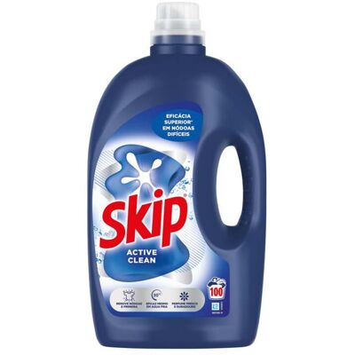 Detergente Skip Roupa Máquina Liquído Active Clean 100 Doses Detergente Skip Roupa Máquina Liquído Active Clean 100 Doses