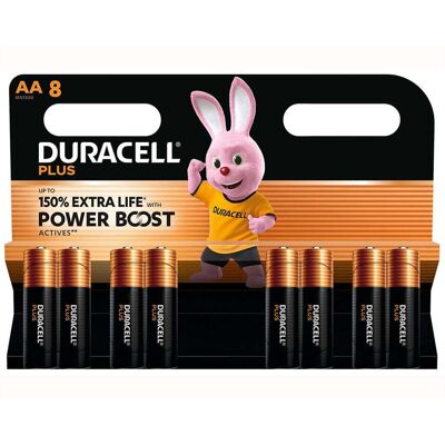 Pilha Alcalina Duracell Plus Aa Pack 8 Unidades Pilha Alcalina Duracell Plus Aa Pack 8 Unidades