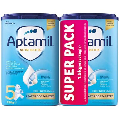Leite Aptamil 5 Pack Poupança 2x 750g Leite Aptamil 5 Pack Poupança 2x 750g