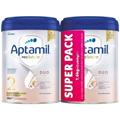 Leite Aptamil Profutura 2 Superpack 2x800g Leite Aptamil Profutura 2 Superpack 2x800g