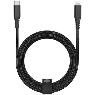 Cabo Usbc To 8pin Qilive 600183183 Resist. Preto 1.5m Cabo Usbc To 8pin Qilive 600183183 Resist. Preto 1.5m