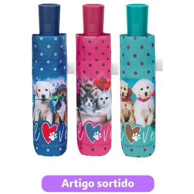 Guarda-chuva Senhora Curto Perletti Automático Cores Sortidas Guarda-chuva Senhora Curto Perletti Automático Cores Sortidas