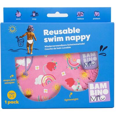 Cueca Banho Bambino Mio Dias Felizes Reutilizável 2-3a Cueca Banho Bambino Mio Dias Felizes Reutilizável 2-3a