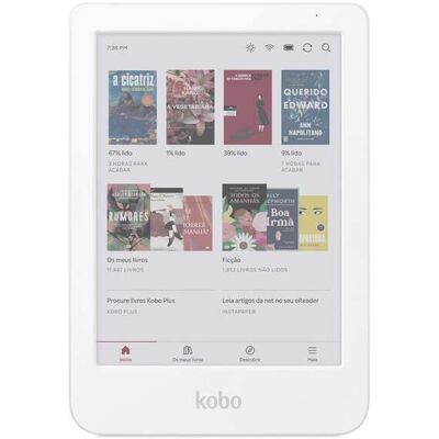 E-book Kobo Clara Colour Branco 6" E-book Kobo Clara Colour Branco 6"